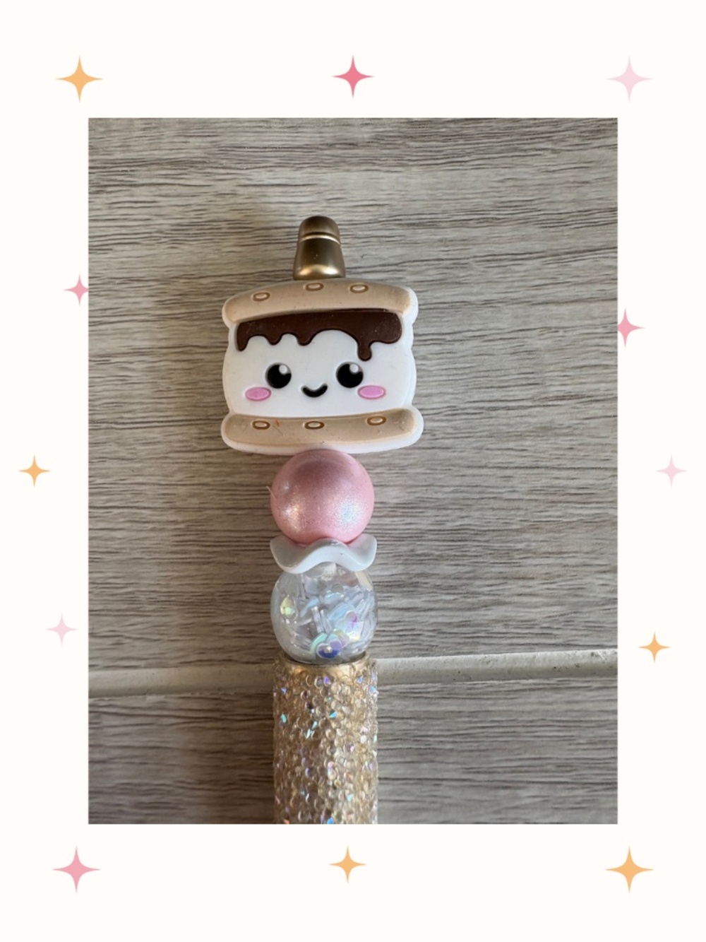 Handmade Smores Beaded Pen